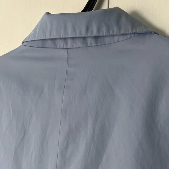 Weatherproof Garment Company Women's Trench Coat Jacket Periwinkle Blue L - Picture 10 of 17